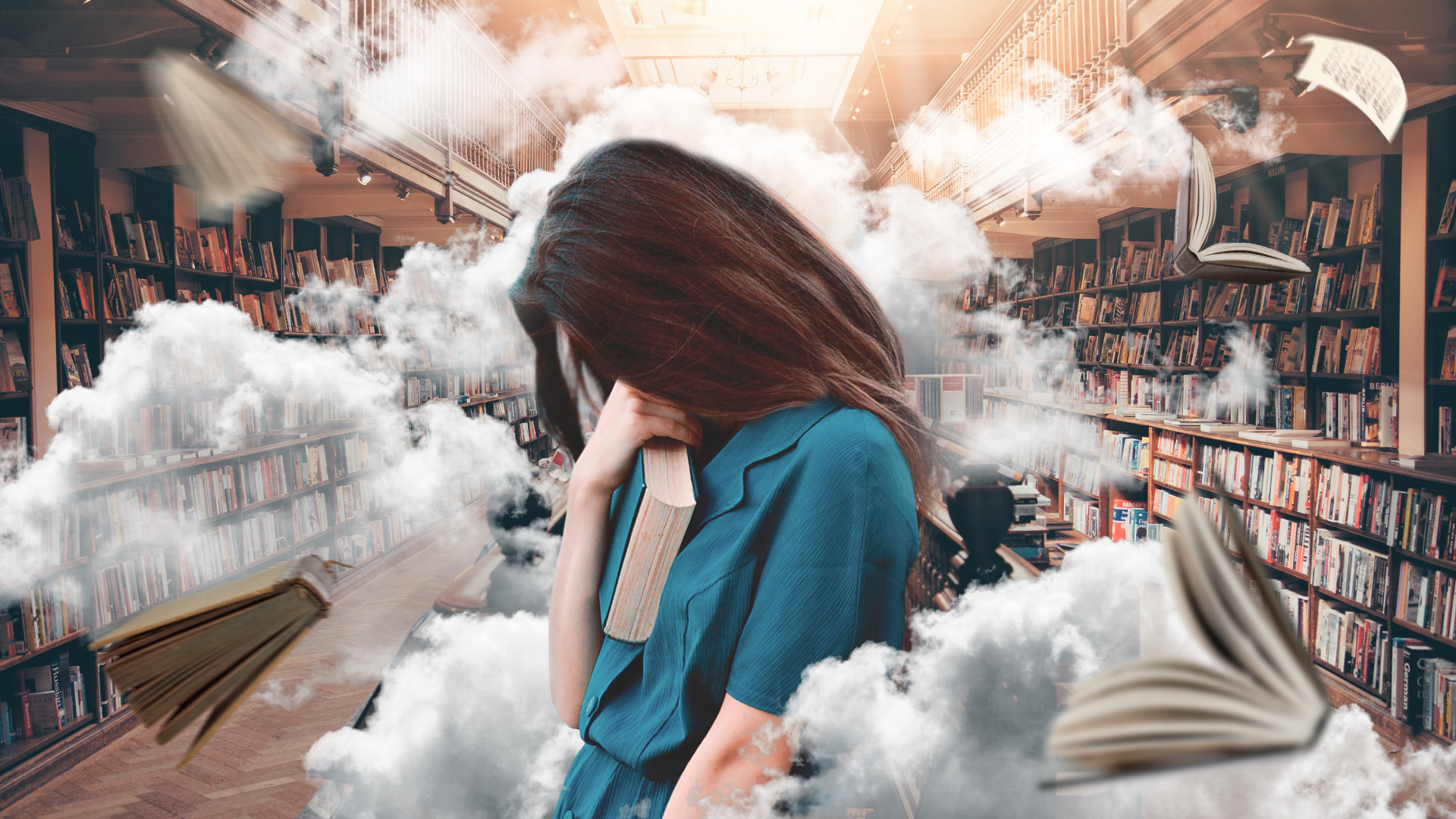 Обои БИБЛИОТЕКА, снимок, мех, ткань, мир в разрешении 1920x1080