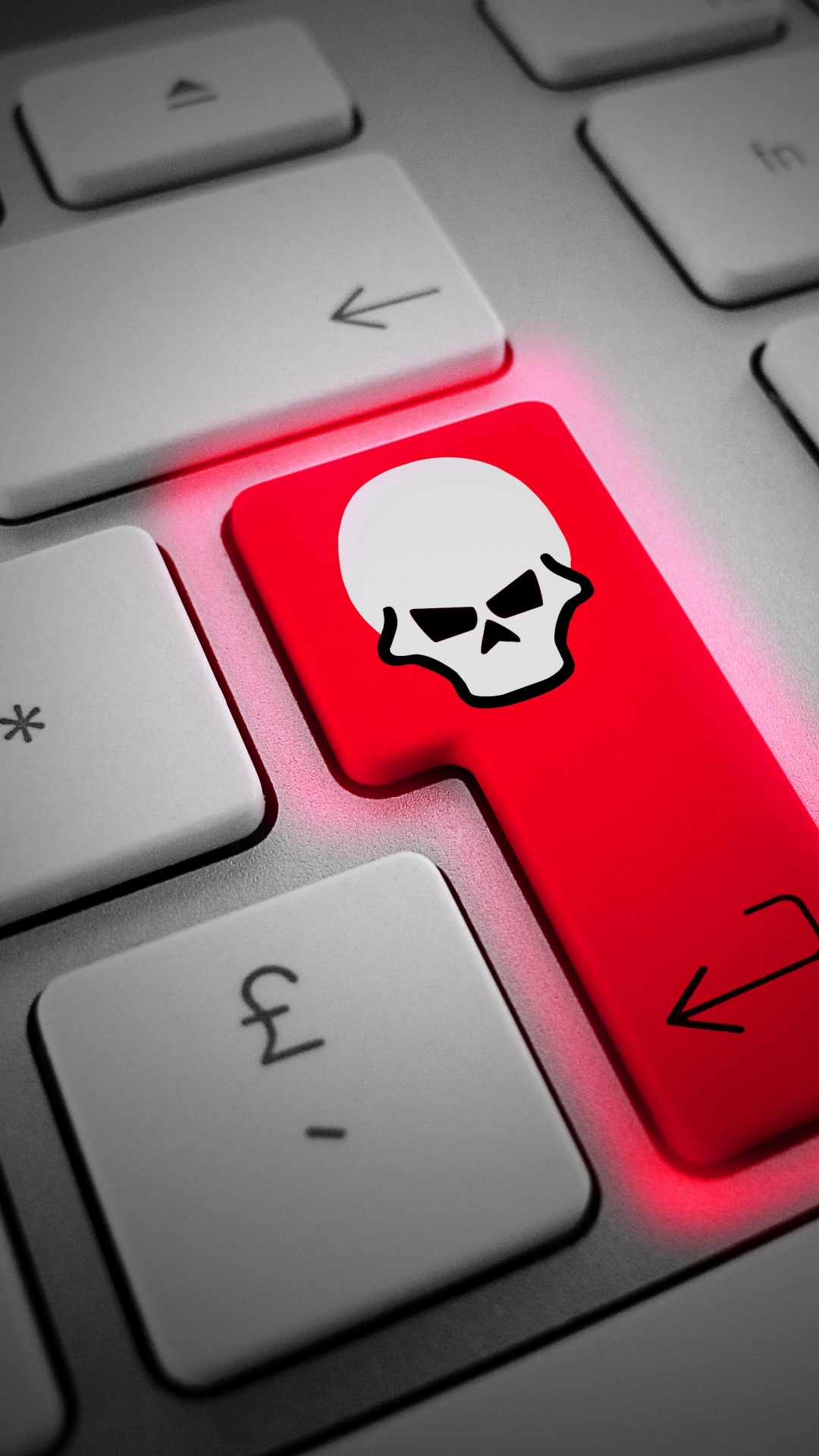 Обои Хакер безопасности, хакер, красный цвет, электронное устройство, технологии в разрешении 1080x1920