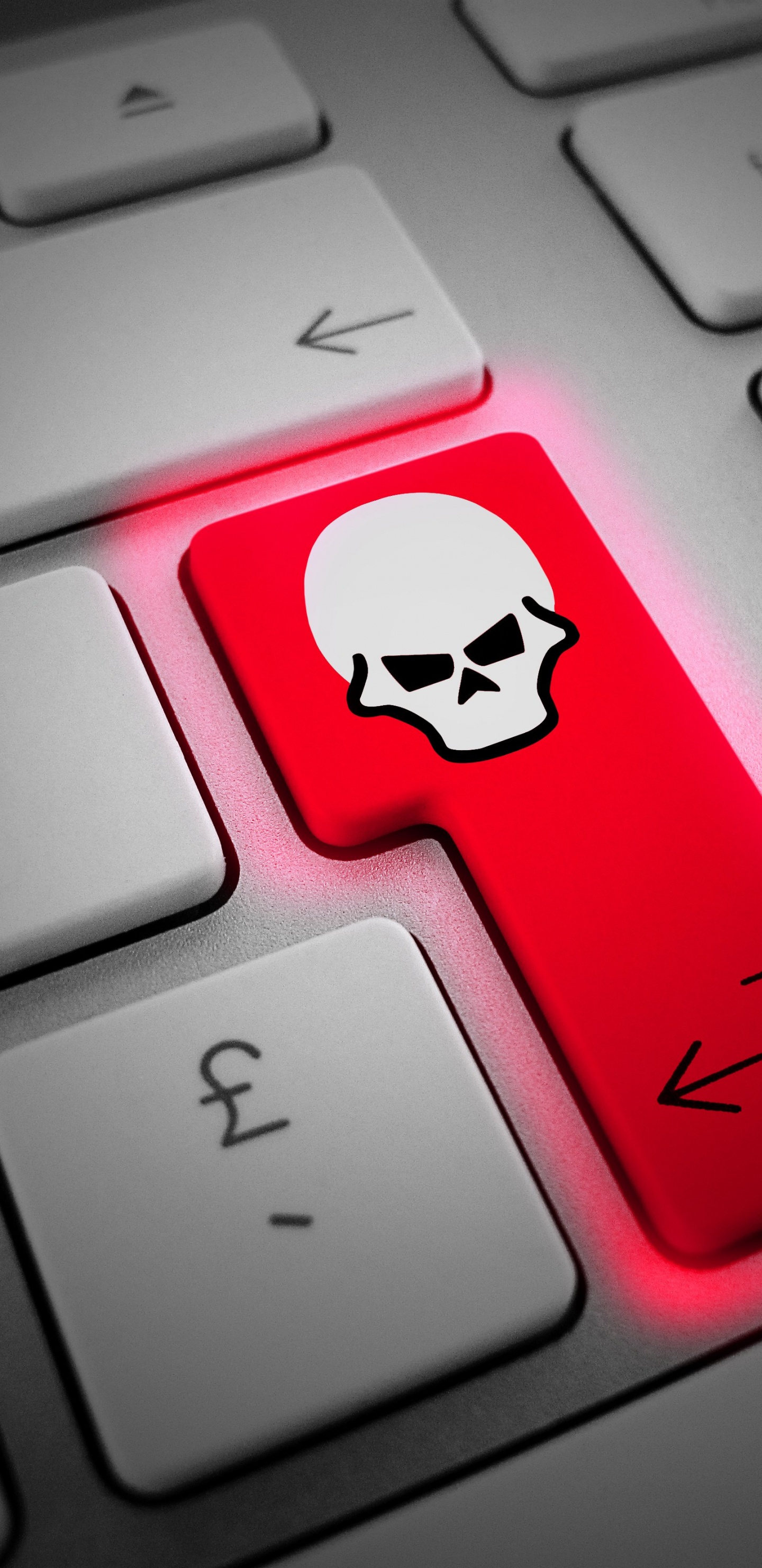 Обои Хакер безопасности, хакер, красный цвет, электронное устройство, технологии в разрешении 1440x2960