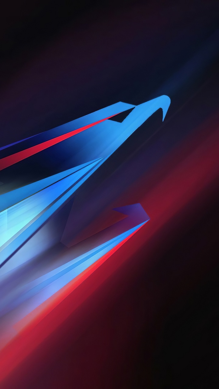 Обои gigabyte technology, синий, свет, электрик, графика в разрешении 720x1280