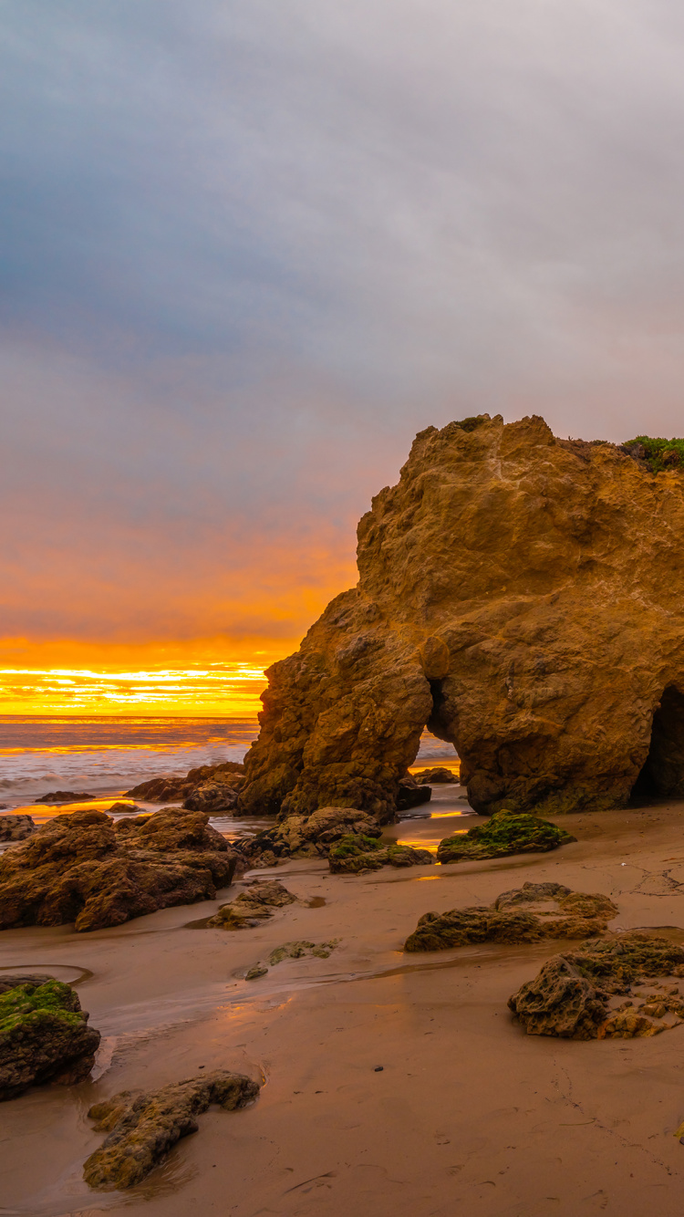 Обои побережье, облако, экорегион, растение, природный ландшафт в разрешении 750x1334
