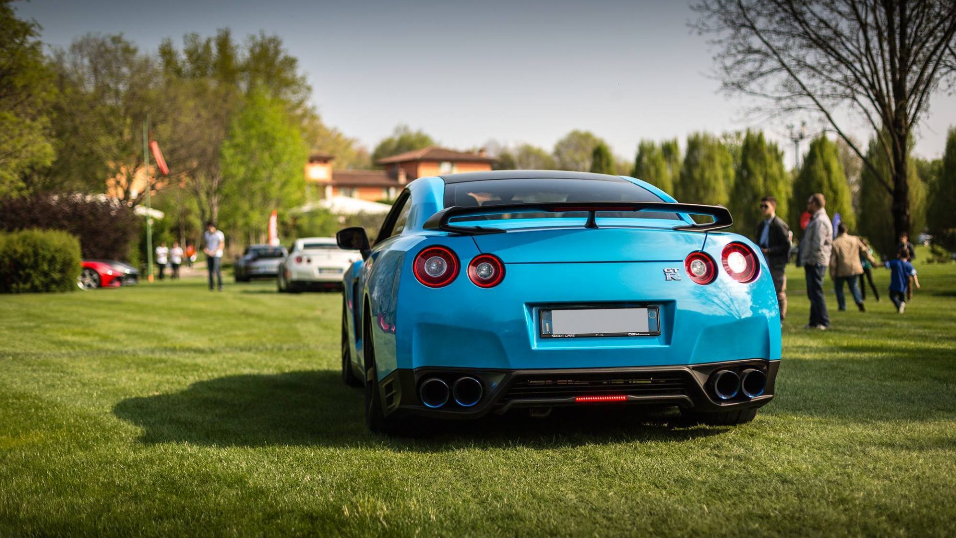 Обои nissan gt r, спорткар, авто, компактный автомобиль, колесо в разрешении 1920x1080