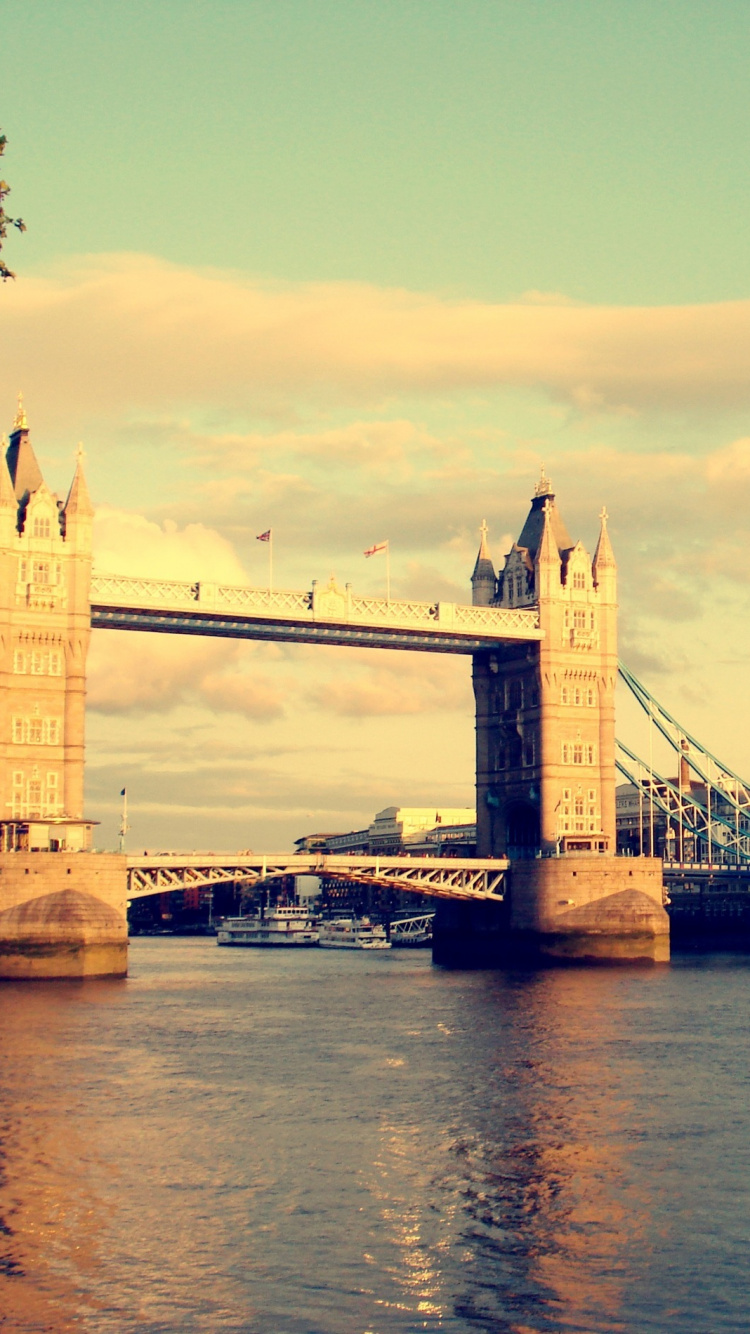 Обои тауэрский мост, река темза, лондонский мост, лондонский Тауэр, мост в разрешении 750x1334