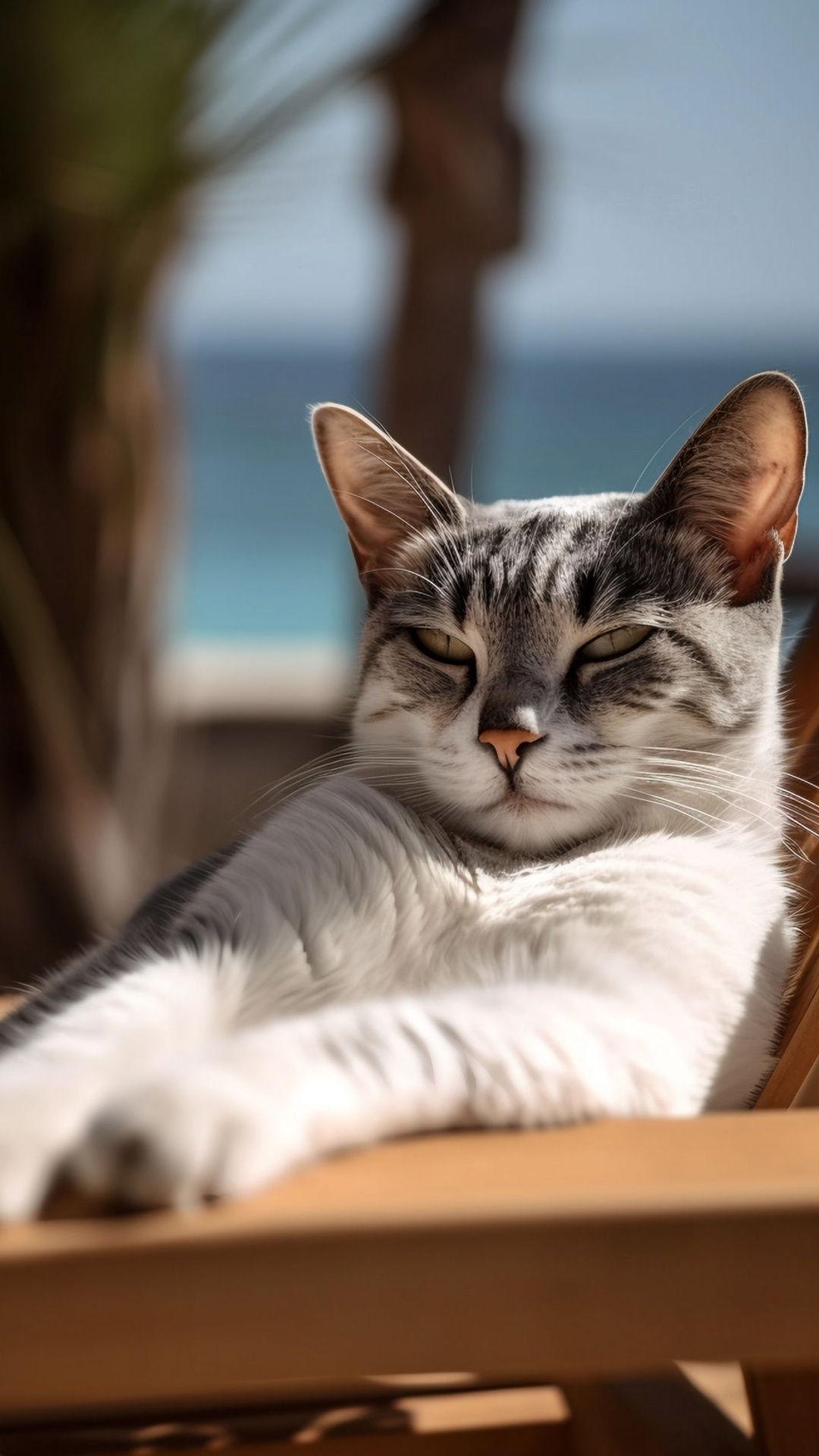 Обои кот, кошачьих, кошки малого и среднего размера, бакенбарды, морда в разрешении 1080x1920