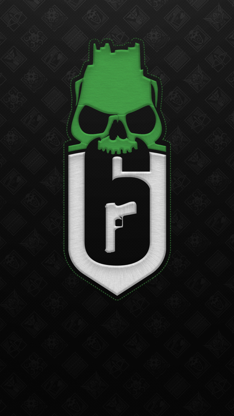 Обои лого, зеленый, графика, марка, эмблема в разрешении 750x1334