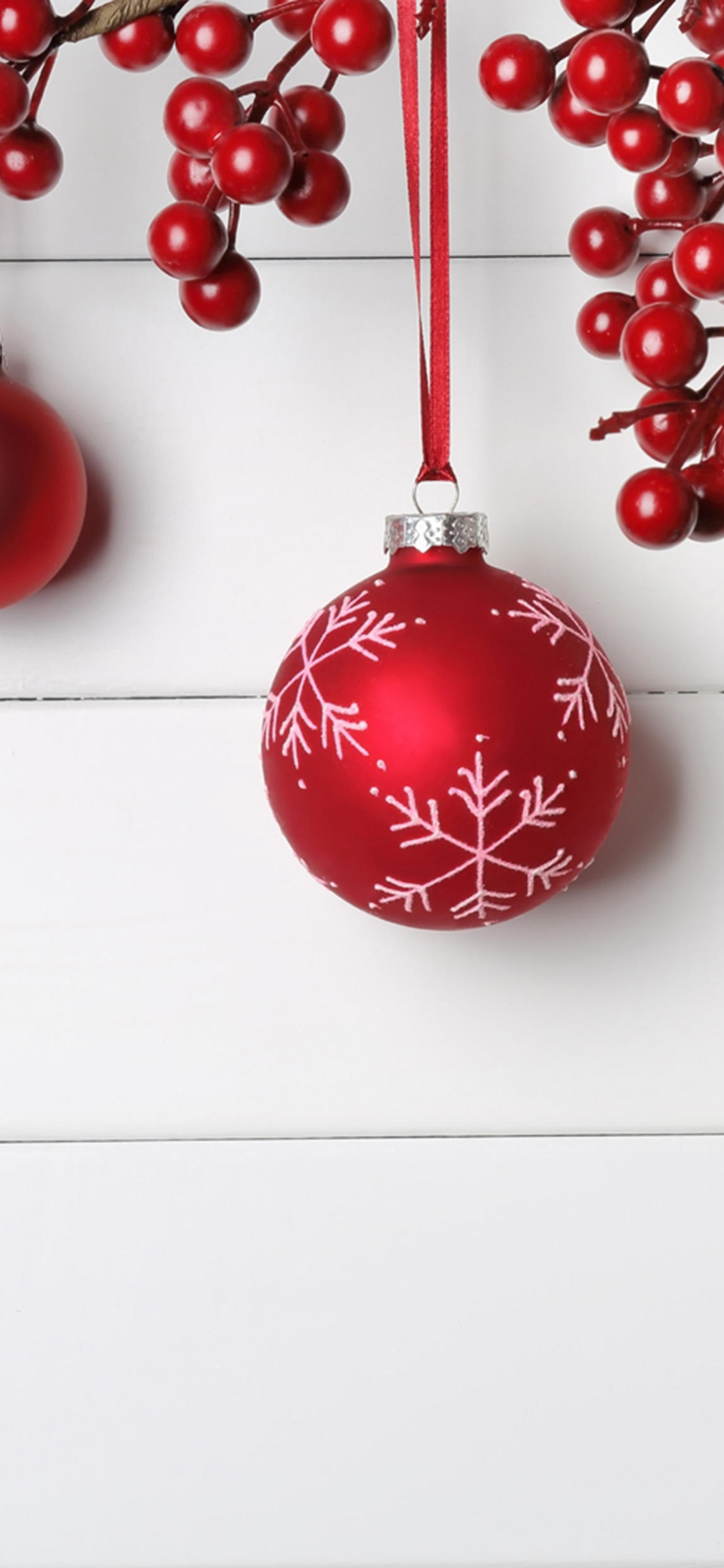 Обои Рождественский день, рождественский орнамент, Рождественские украшения, праздник, Рождество и курортный сезон в разрешении 1125x2436