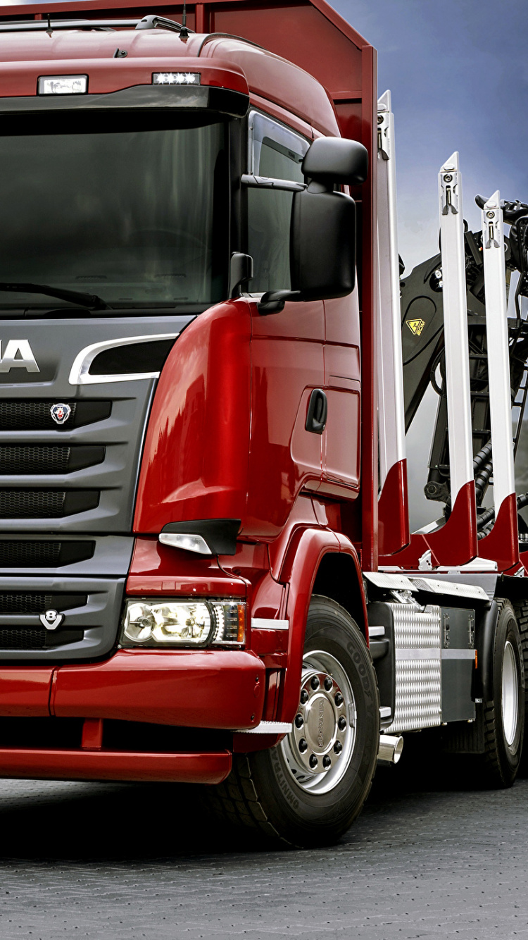 Обои Скания АБ, авто, Скания ПРТ-диапазон, грузовик, транспорт в разрешении 750x1334