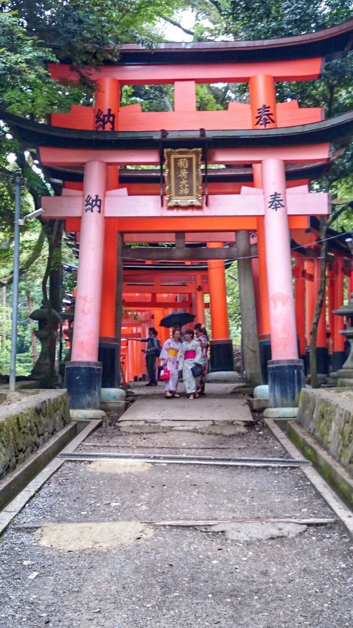 Обои китайская архитектура, синтоистский храм, храм, святыня, тории в разрешении 720x1280