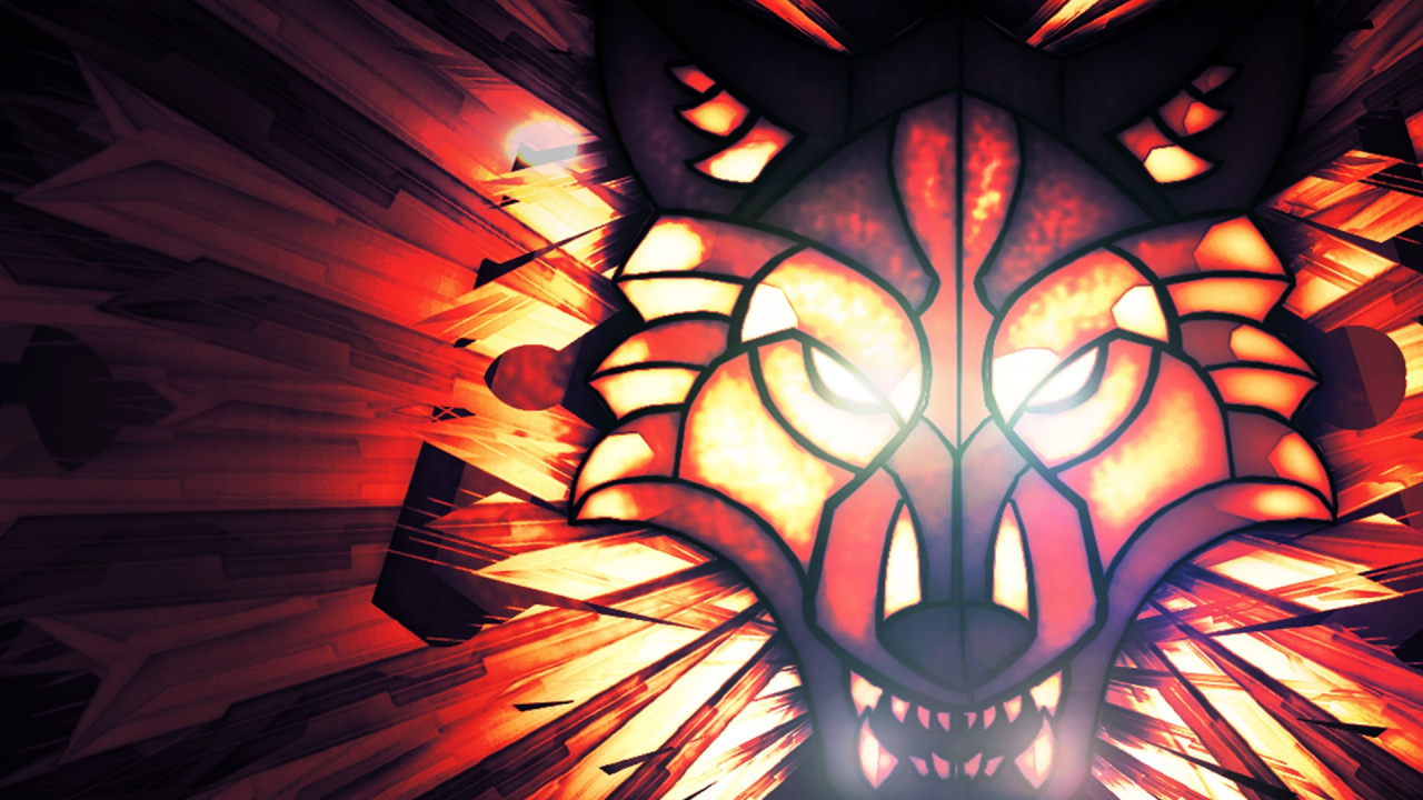 Обои симметрия, иллюстрация, свет, агрессия, освещение в разрешении 1280x720