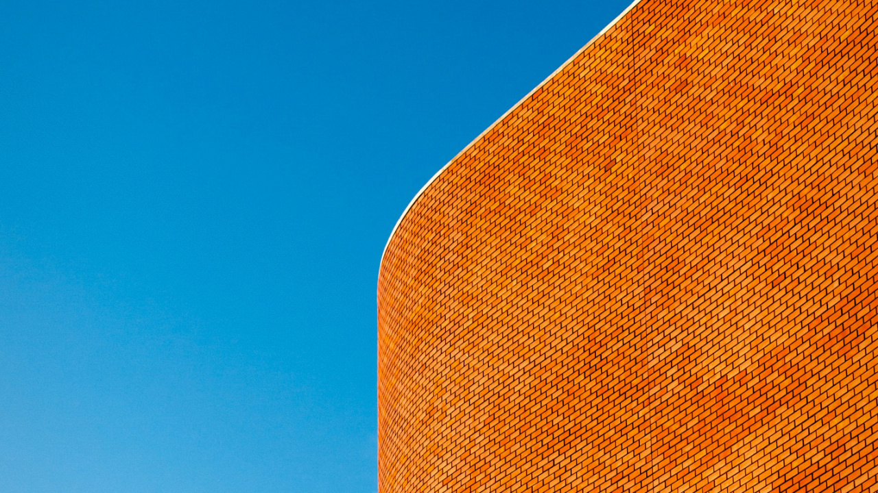 Обои архитектура, дизайн, здание, Оранжевый цвет, древесина в разрешении 1280x720
