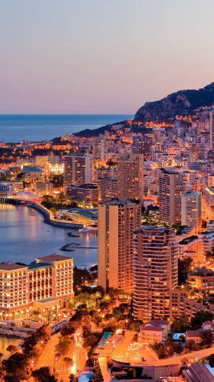 Обои Монте Карло, побережье, город, городской пейзаж, море в разрешении 720x1280
