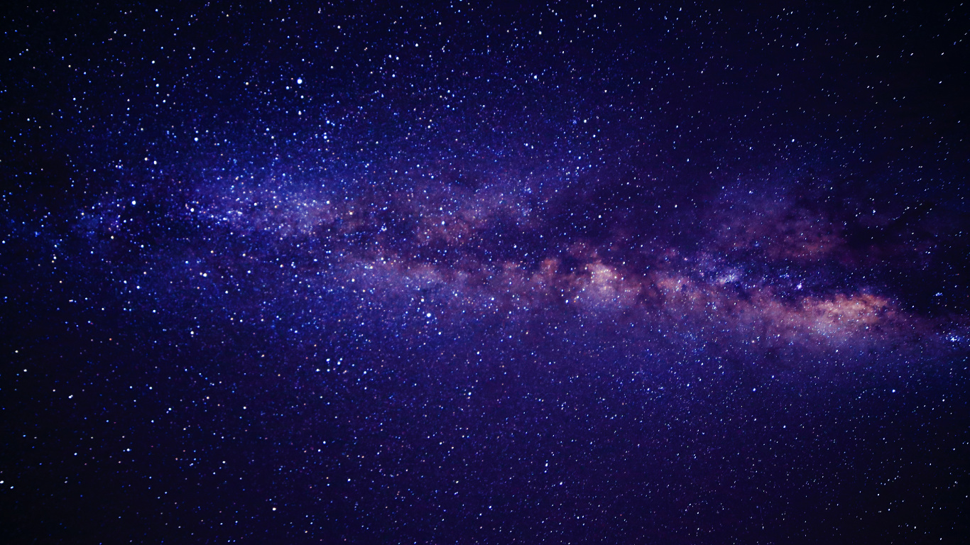 Обои черная дыра, Фиолетовый, ночное небо, Галактика, Астрономия в разрешении 1366x768