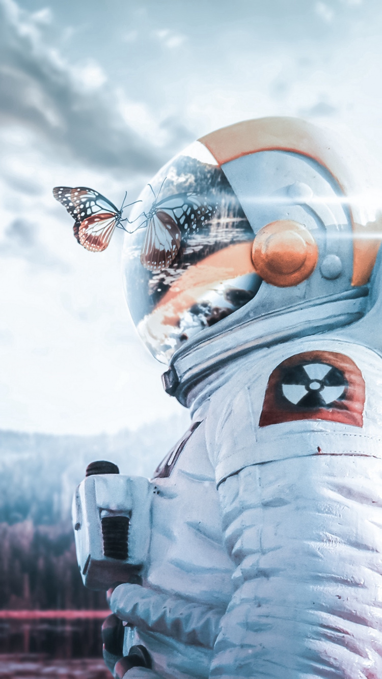 Обои облако, лазурный, шлем, автомобильные шины, перчатка в разрешении 750x1334