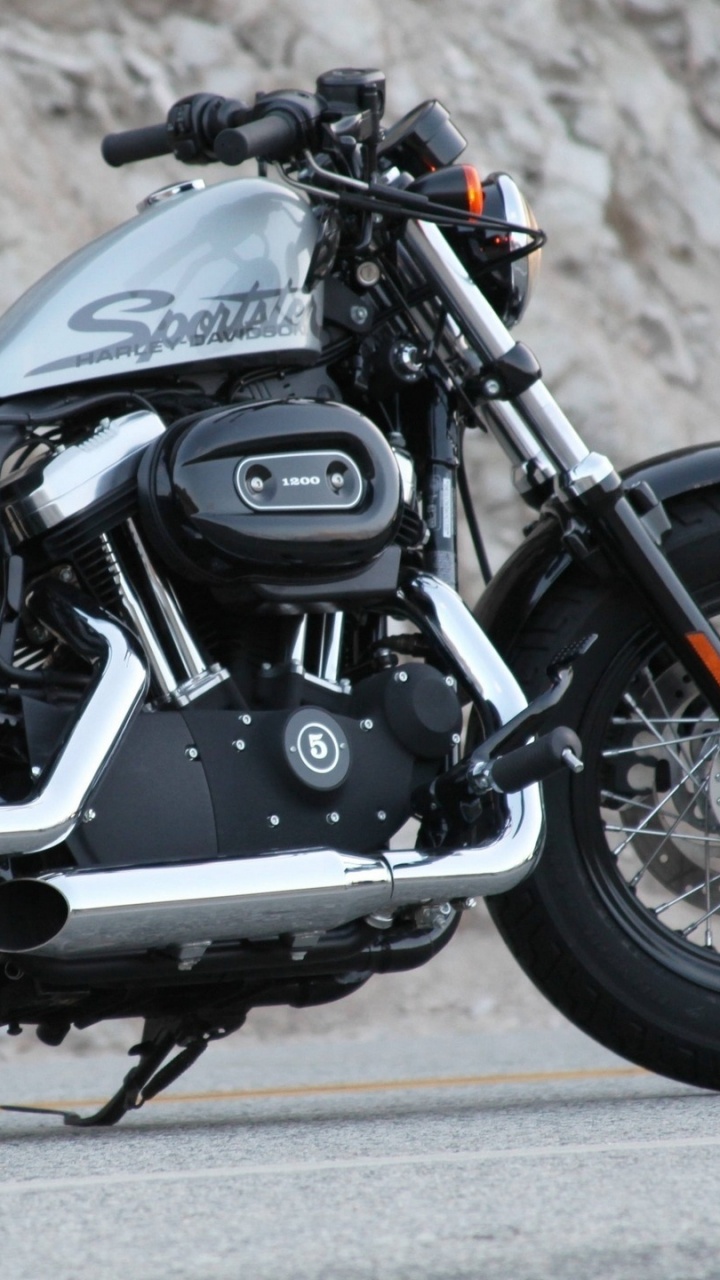 Обои мотоцикл, кастомный мотоцикл, крейсер, аксессуары для мотоциклов, Харлей Дэвидсон в разрешении 720x1280