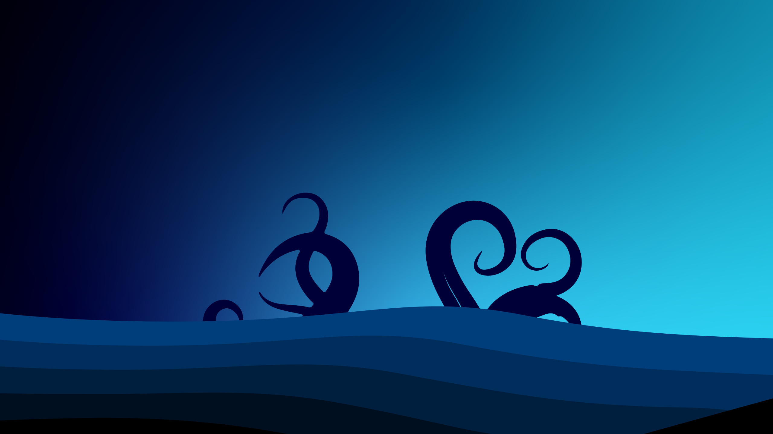 Обои лазурный, облако, Аква, электрик, круг в разрешении 2560x1440