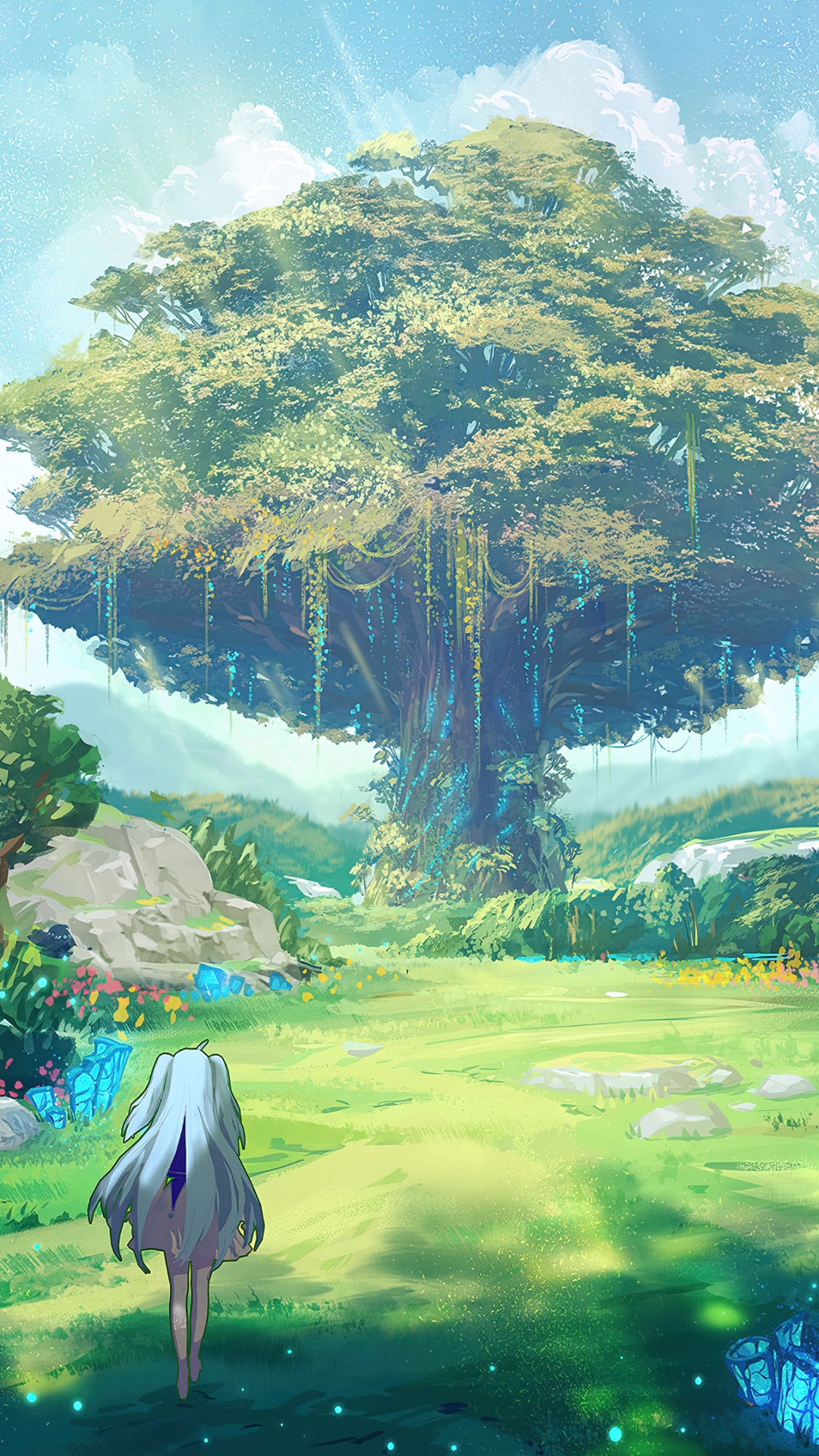 Обои облако, растение, растительное сообщество, природа, природный ландшафт в разрешении 1080x1920