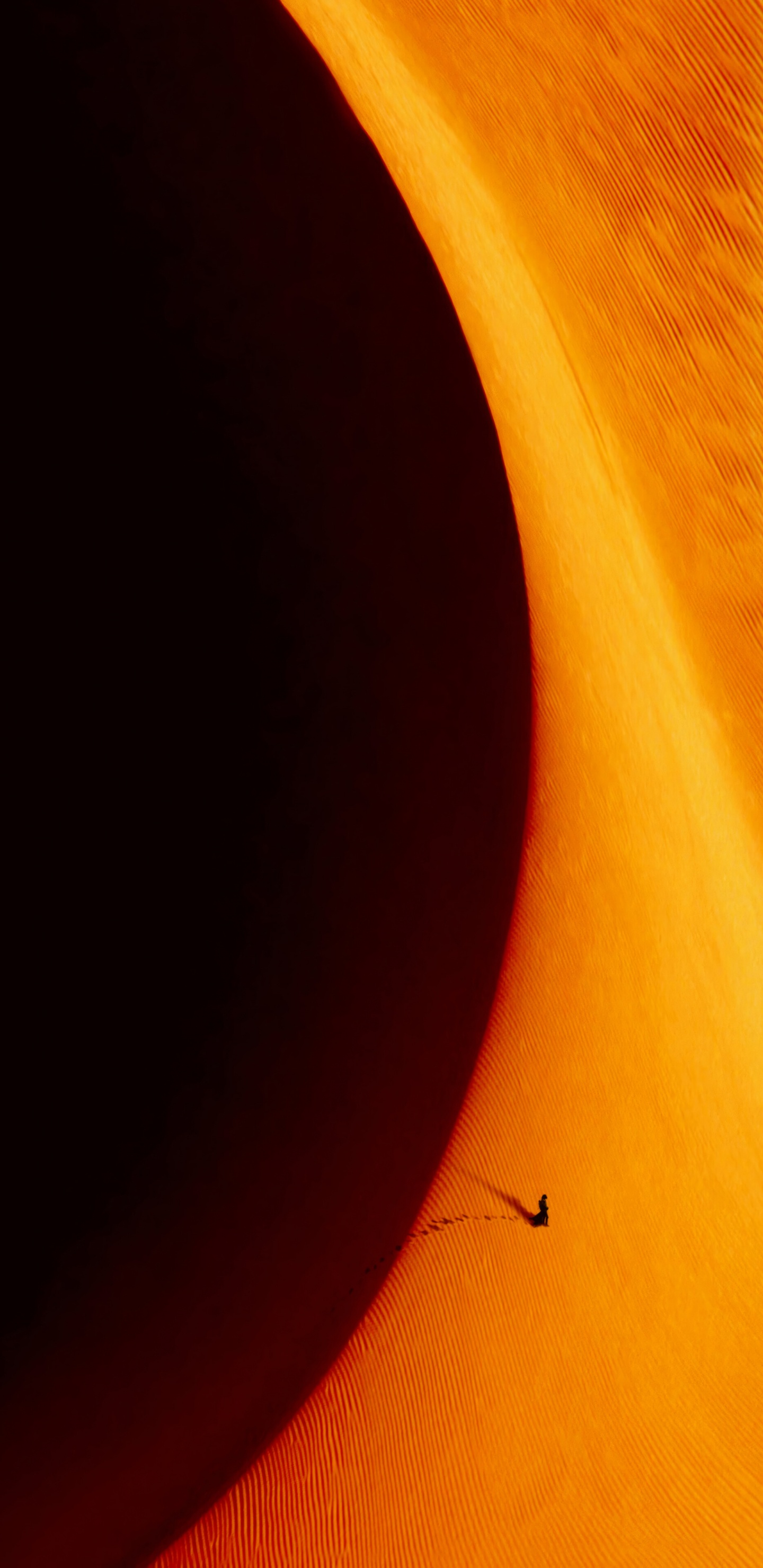 Обои Плакат с дюной без текста, постер, Научная фантастика, Постер фильма, коричневый цвет в разрешении 1440x2960