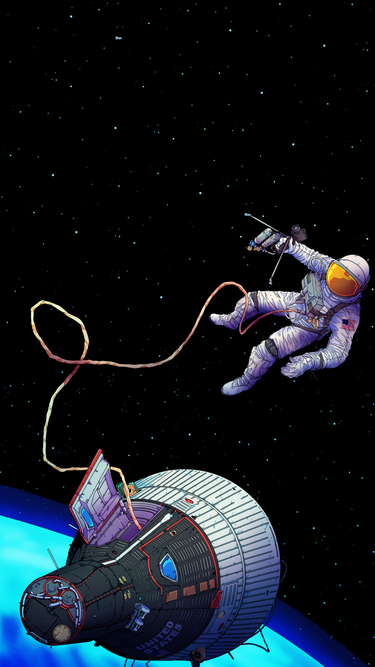 Обои цирк, проект Gemini, Аполлон 11, освоение космоса, программа Аполлон в разрешении 750x1334