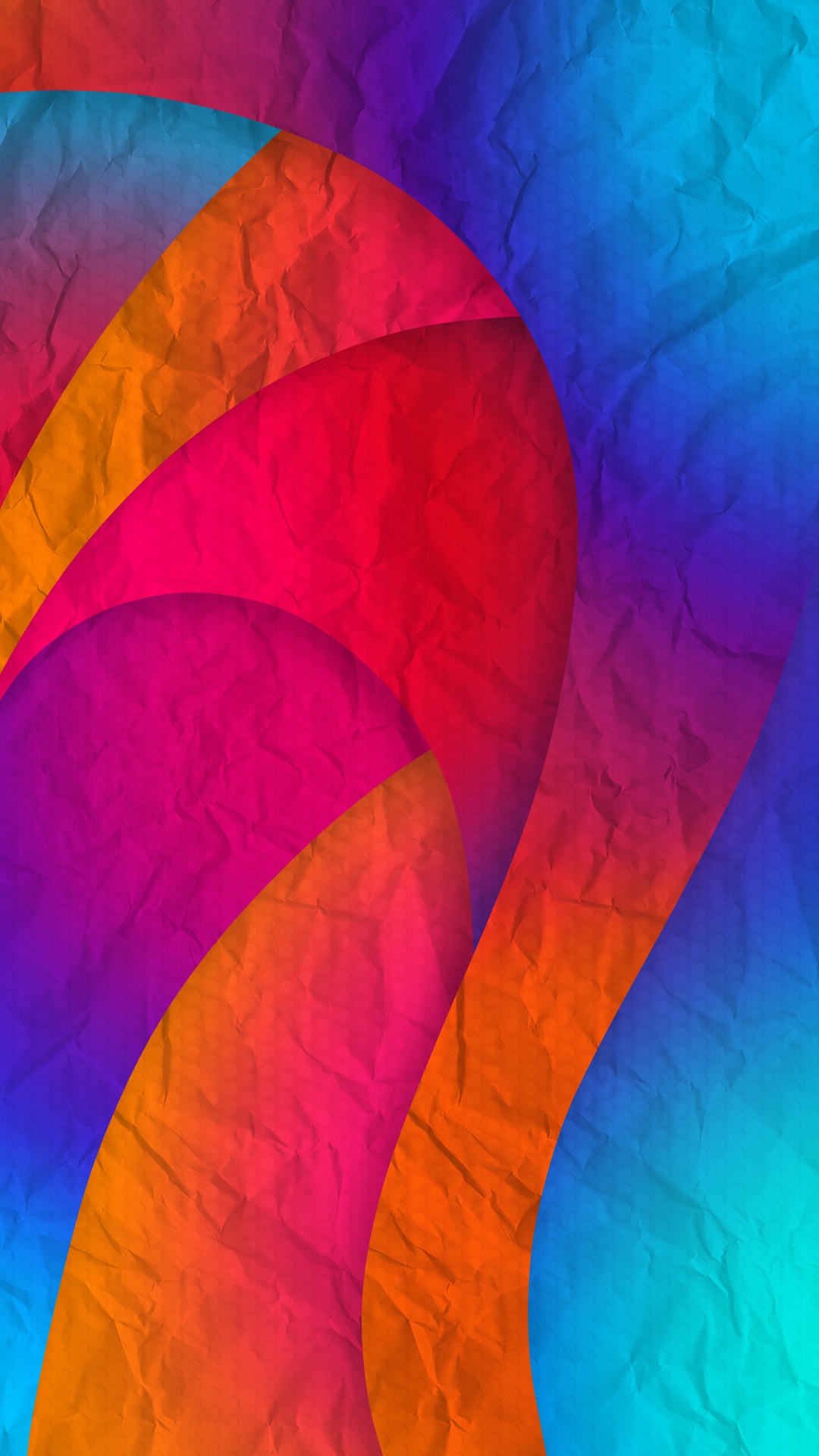 Обои Оранжевый цвет, арт, акриловая краска, красочность, лазурный в разрешении 1080x1920