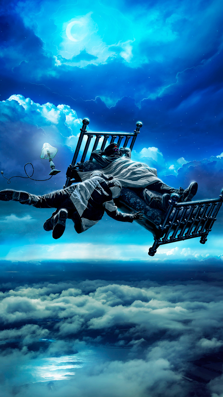 Обои облако, атмосфера, синий, свет, лазурный в разрешении 750x1334