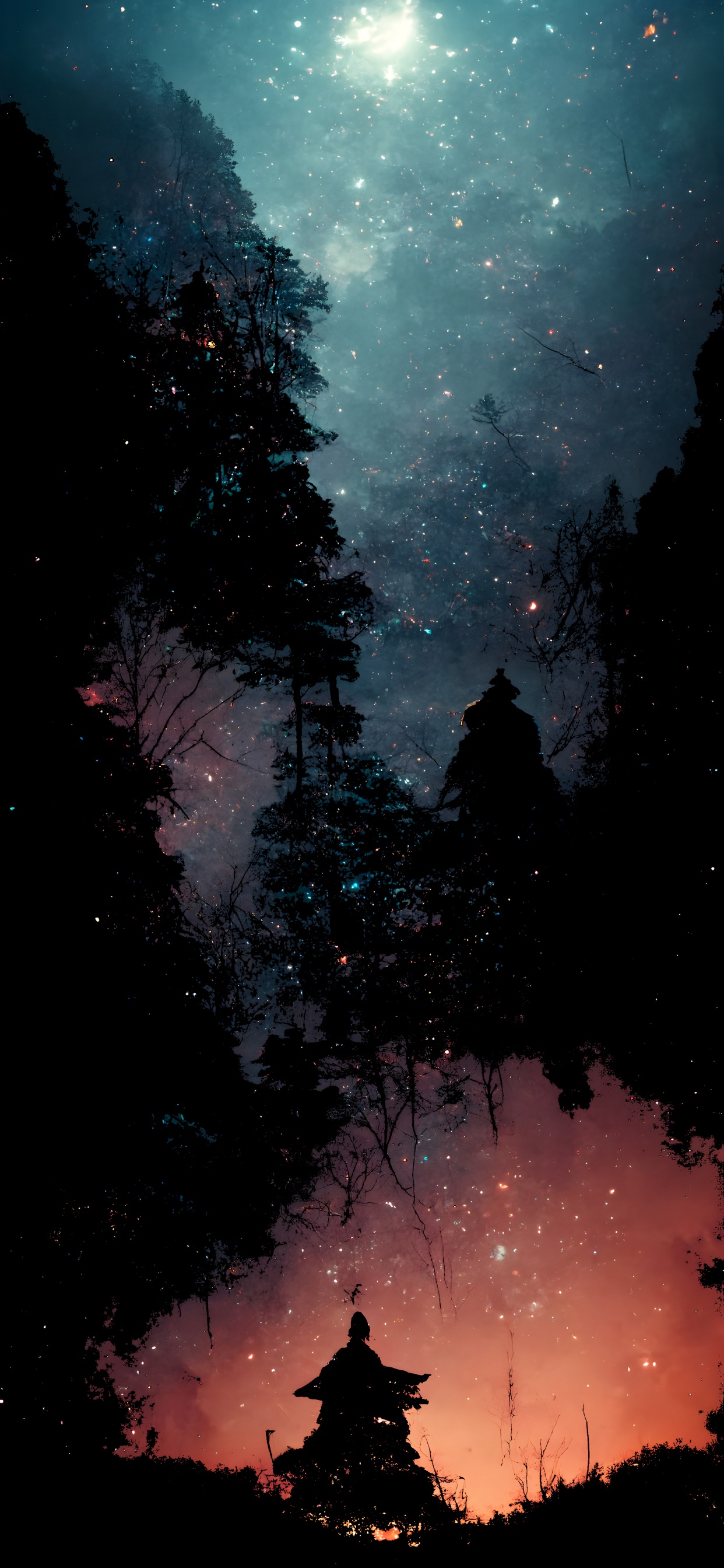 Обои земля, атмосфера, природа, ветвь, освещение в разрешении 1242x2688