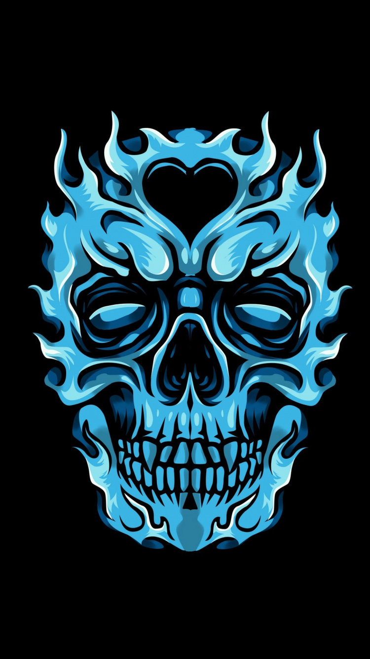 Обои лазурный, пасть, Аква, кость, симметрия в разрешении 750x1334