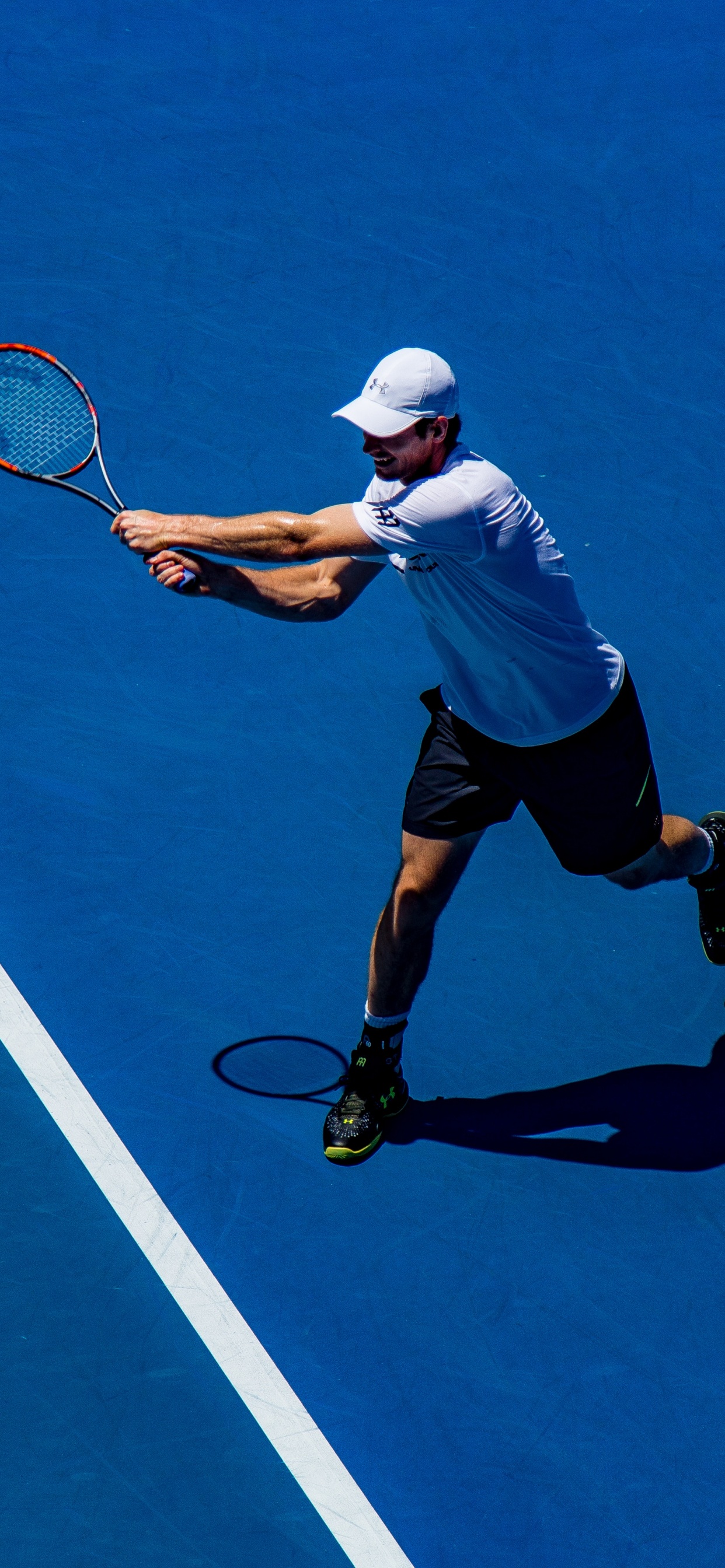 Обои теннисный центр, теннисист, занятие спортом, теннис, строка в разрешении 1242x2688