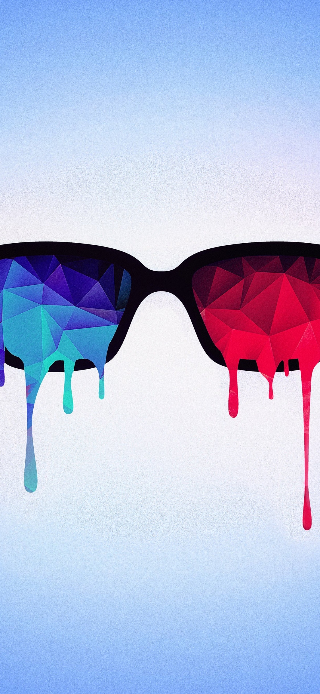 Обои очки арт, арт, визуальное искусство, живопись, графический дизайн в разрешении 1125x2436