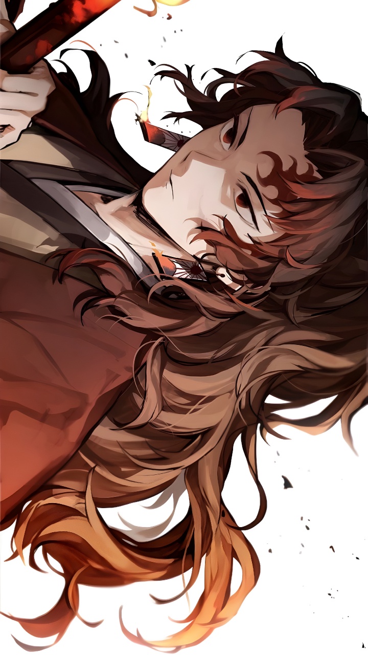 Обои мультик, убийца демонов kimetsu no yaiba, гию томиока, рукав, Акихито Kanbara в разрешении 720x1280