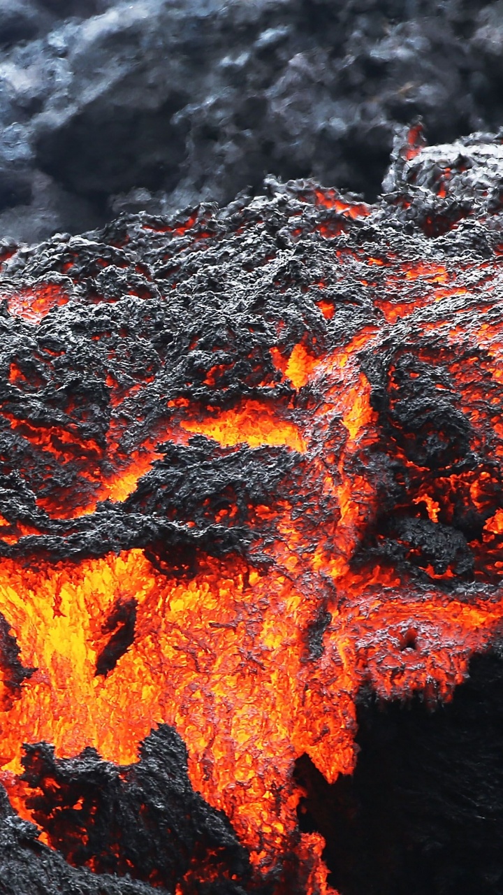 Обои лава, вентиляционные щели, Лейлани Эстейтс, вулкан, 2018 извержение нижней пуны в разрешении 720x1280