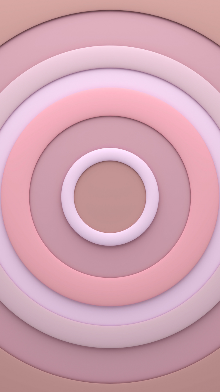 Обои круг, предвычисление, пурпур, ткань, розовый в разрешении 750x1334