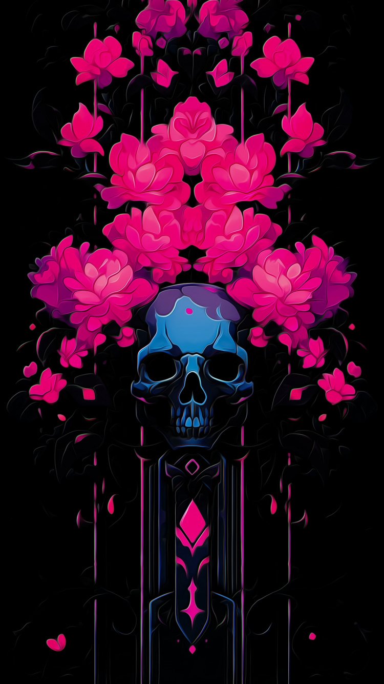 Обои искусственный цветок, цветочный букет, графический дизайн, рисование, цветок в разрешении 750x1334