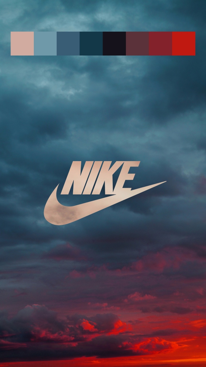 Обои nike, кеды, облако, атмосфера, дневное время в разрешении 720x1280