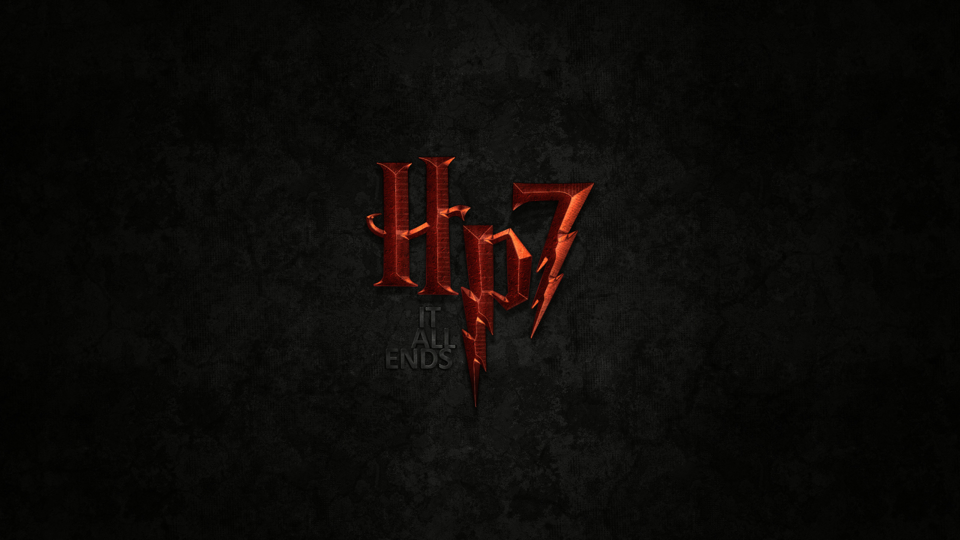 Обои темнота, лого, красный цвет, черный, текст в разрешении 1920x1080