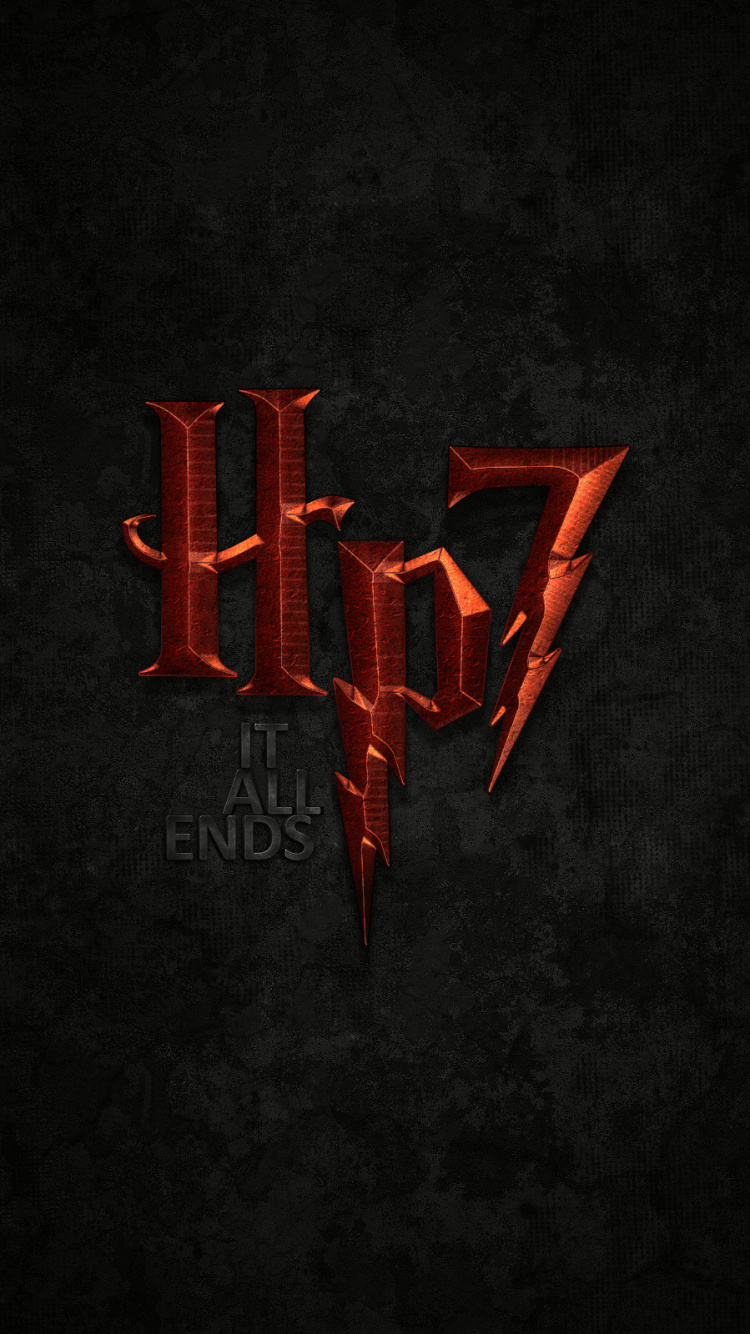 Обои темнота, лого, красный цвет, черный, текст в разрешении 750x1334