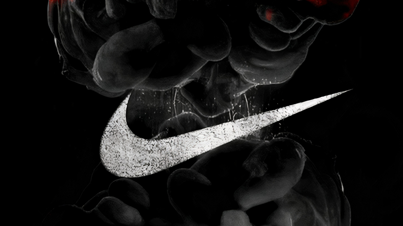 Обои nike, кеды, башмак, белые, свет в разрешении 1366x768