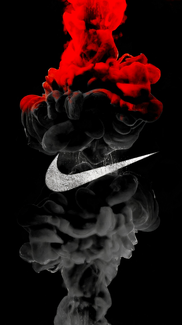 Обои nike, кеды, башмак, белые, свет в разрешении 750x1334