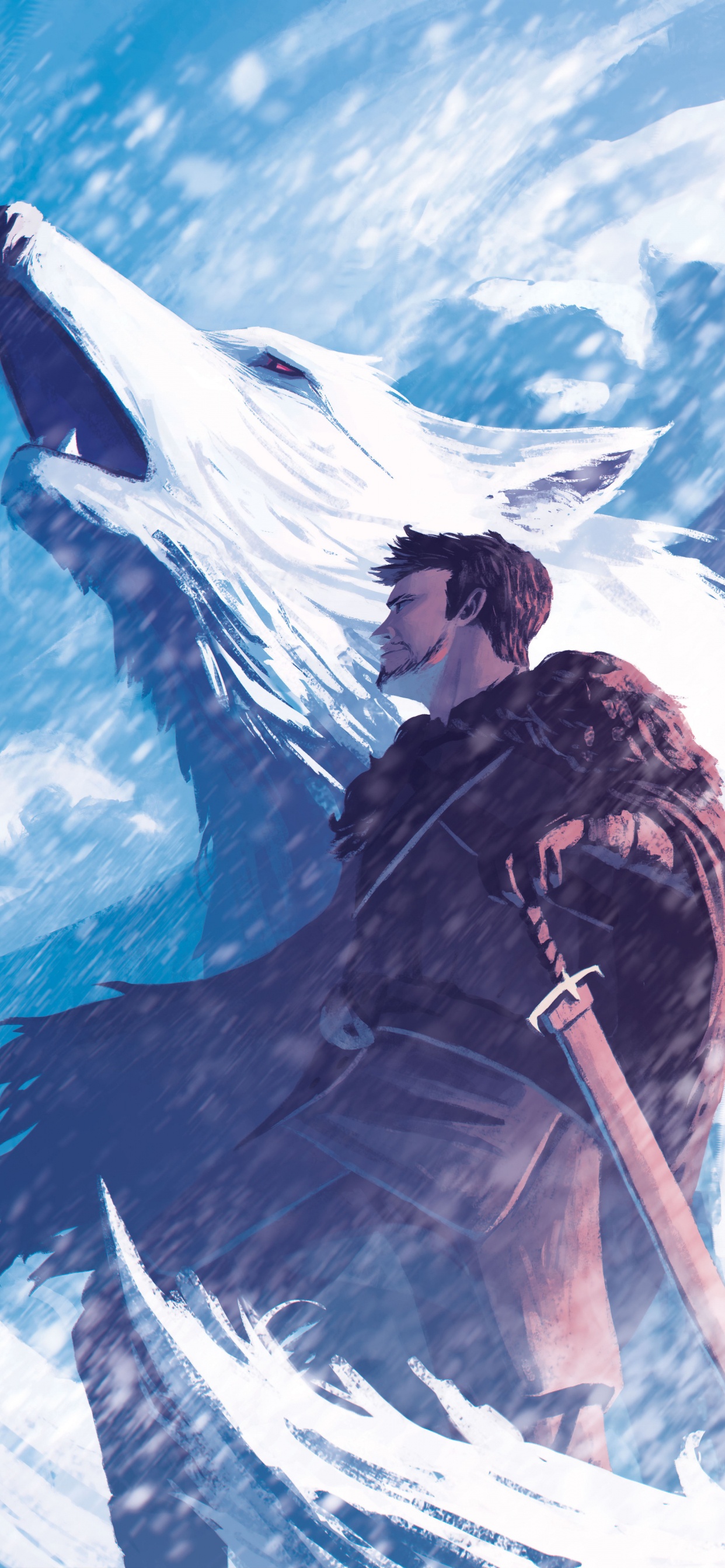 Обои Игра престолов, Джон Сноу, дейенерис таргариен, Винтерфелл, Игра Престолов - 8 сезон в разрешении 1242x2688