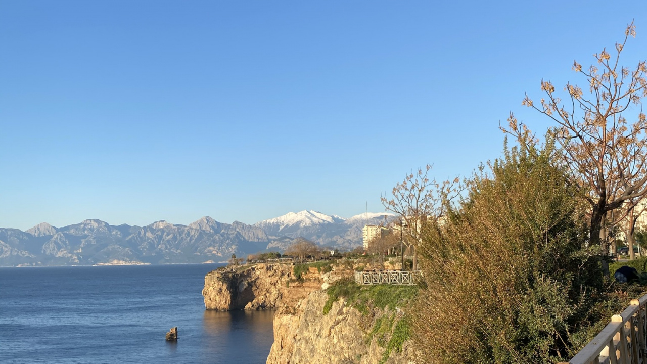 Обои Элунда, вода, растение, природный ландшафт, гора в разрешении 1280x720