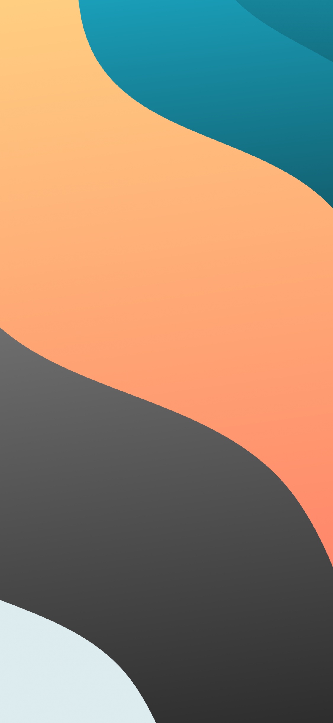 Обои Оранжевый цвет, математика, арт, материальное свойство, склон в разрешении 1125x2436