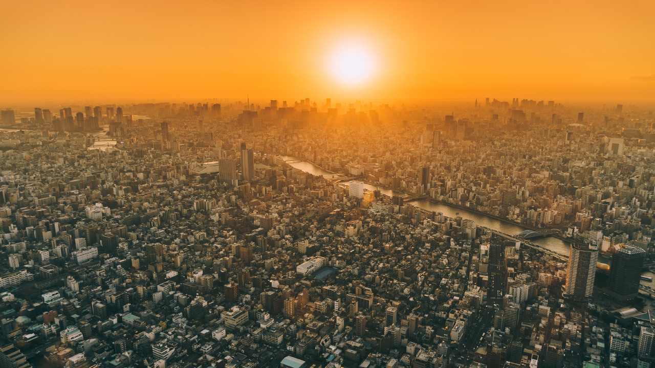 Обои городской район, городской пейзаж, город, метрополия, населенный пункт в разрешении 1280x720