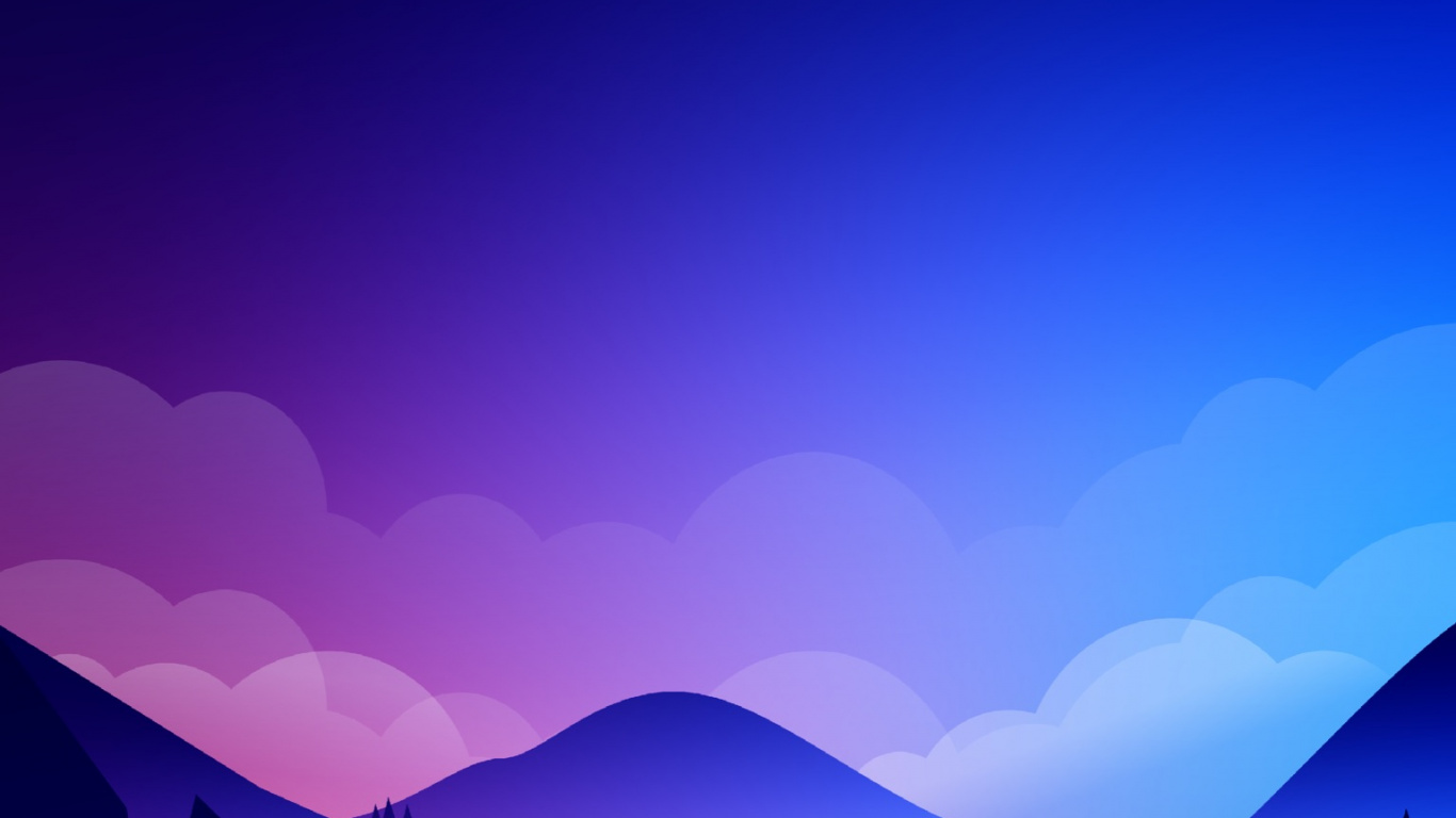 Обои саммит, вечер, иллюстрация, горный рельеф, холм в разрешении 1366x768