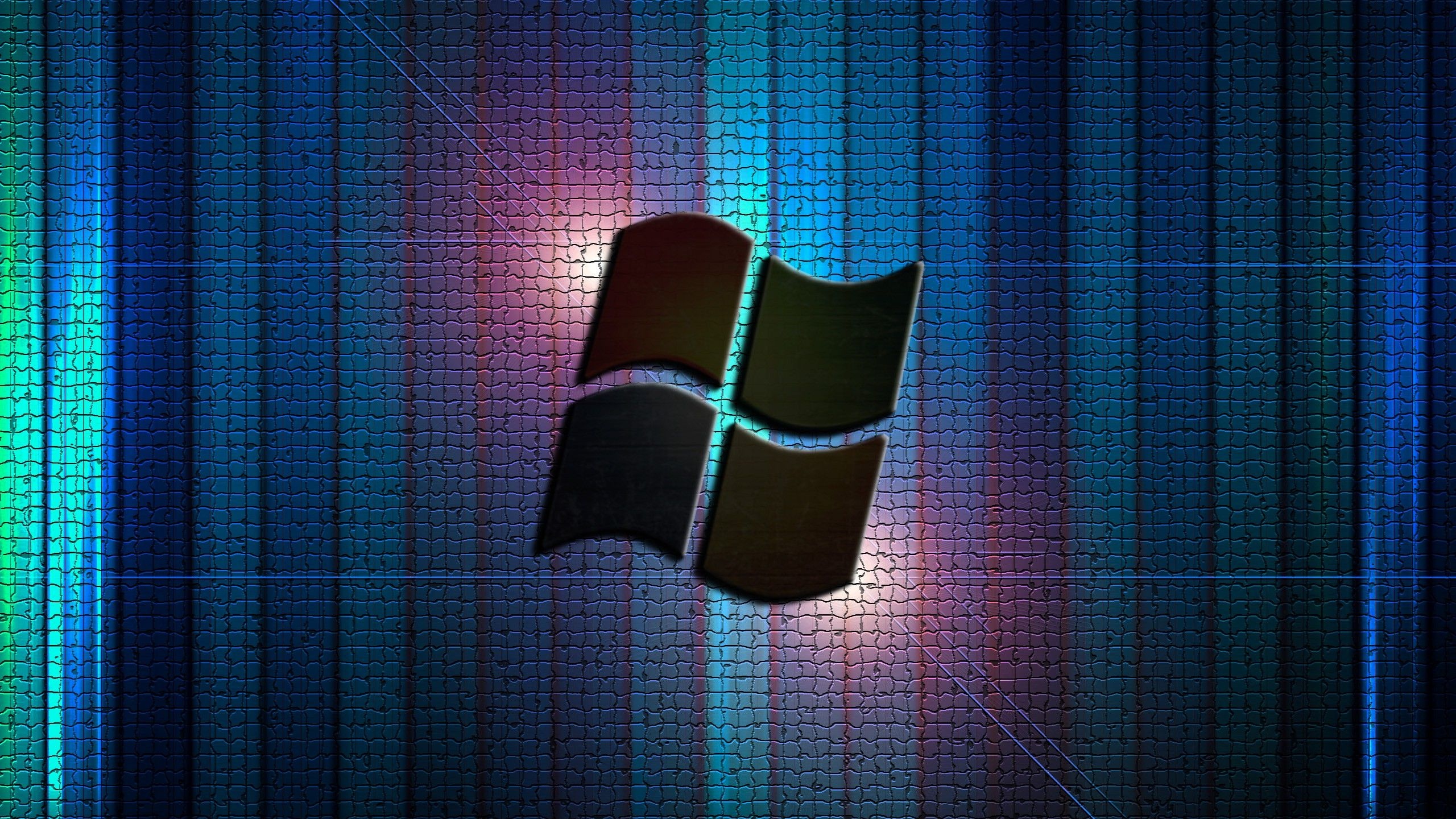 Обои windows 10, microsoft windows, windows 7, графика, освещение в разрешении 2560x1440