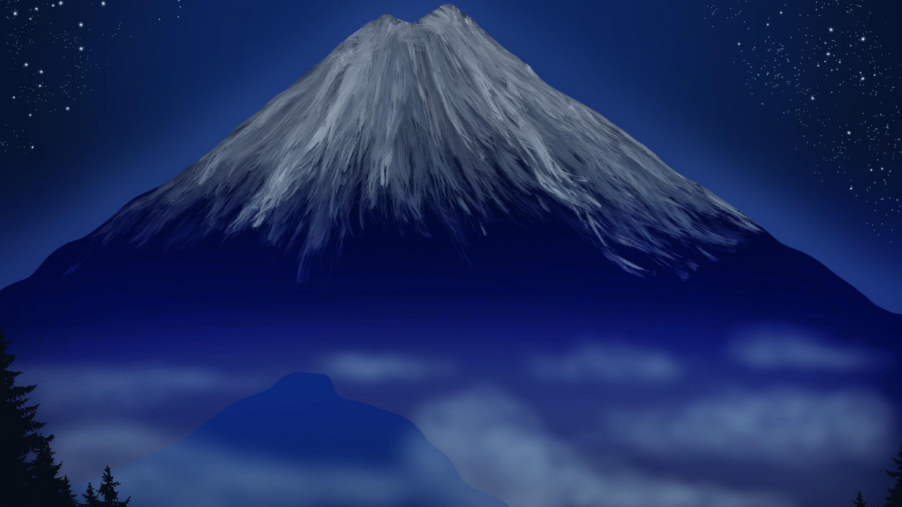 Обои атмосфера, гора, облако, природа, окружающая среда в разрешении 1280x720