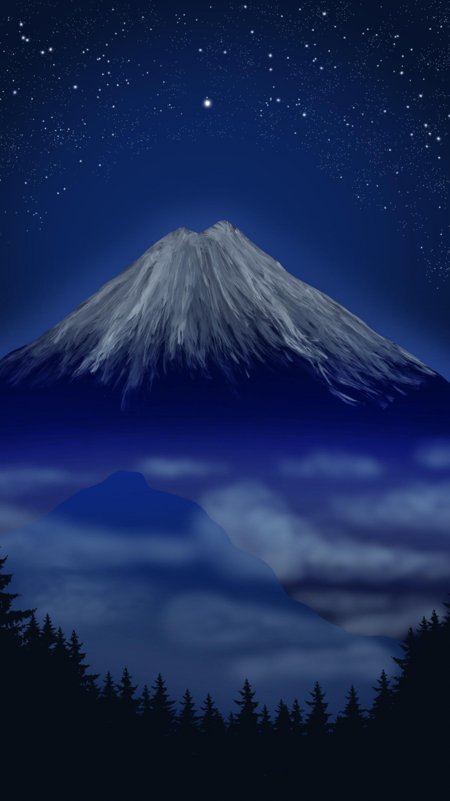 Обои атмосфера, гора, облако, природа, окружающая среда в разрешении 1440x2560