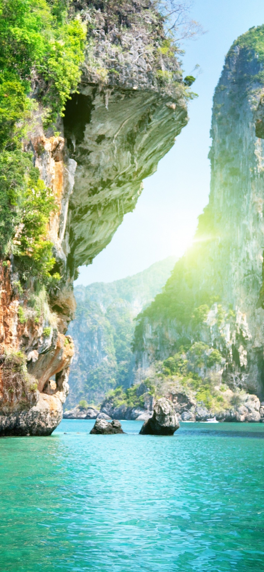 Обои вода, водоем, гидроресурсы, водоток, природа в разрешении 1125x2436