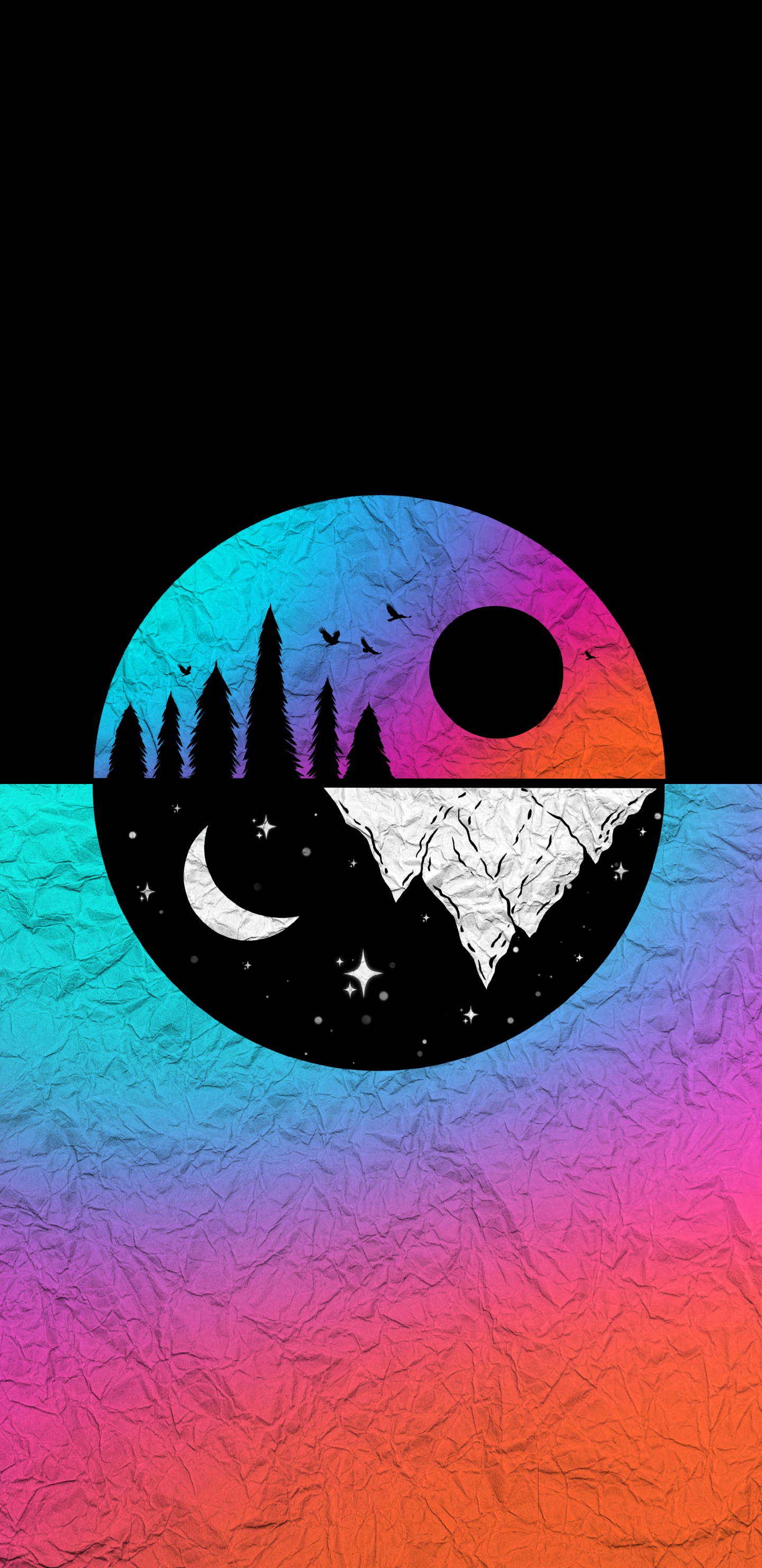 Обои графический дизайн, рисование, глаз, живопись, арт в разрешении 1440x2960