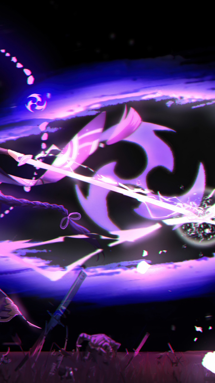 Обои рейден сёгун обои, Геншин удар, рейден сёгун, ветры, Барбатос в разрешении 720x1280