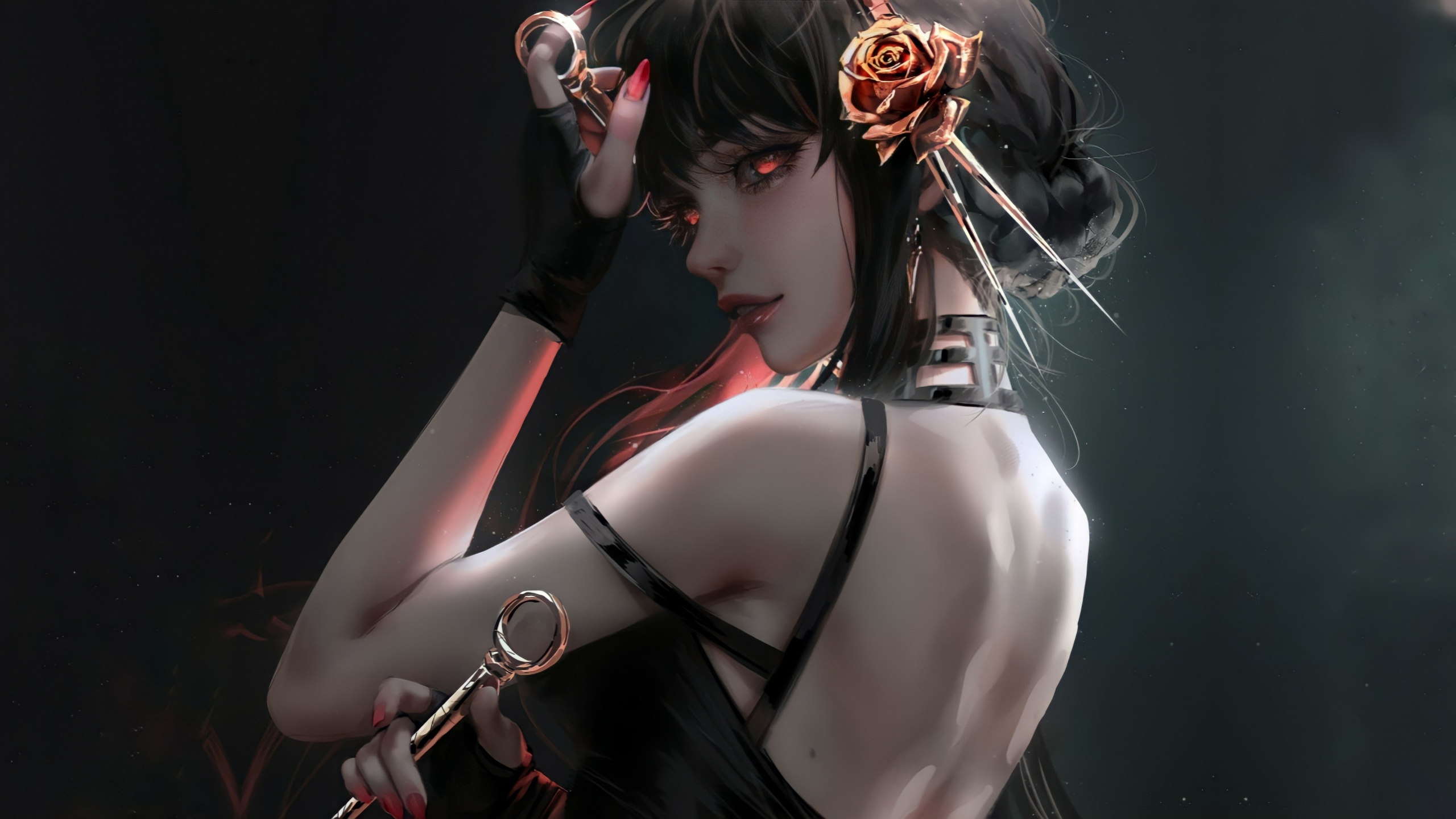 Обои твоя кузница, фальшивомонетчик, аня фальсификатор, рука, ресничка в разрешении 2560x1440