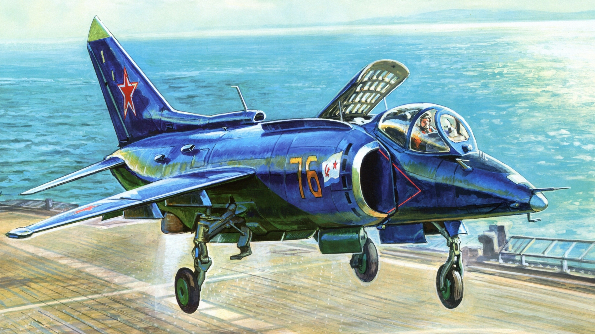 Обои Як 38, Яковлев Як-38, самолеты, Яковлев, реактивный самолет в разрешении 1920x1080